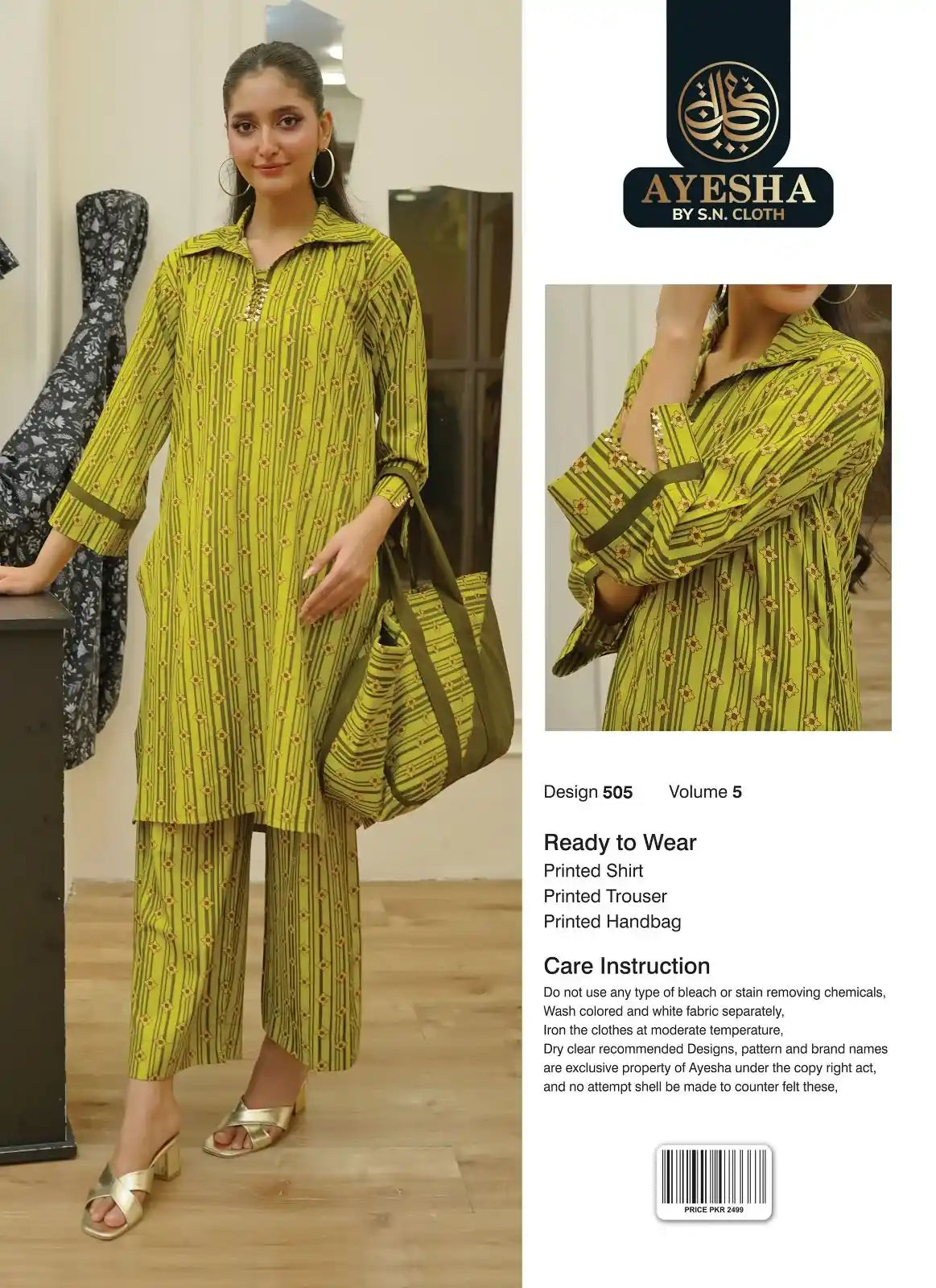 Ayesha Vol-5 Pack Of 10 Suits Stitched