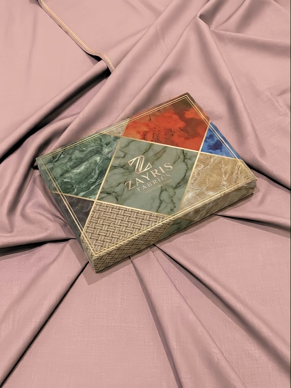Premium Wash & Wear Unstitched Suit – Rose Blush
