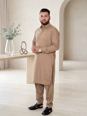 Golden Brown Wash & Wear Suit